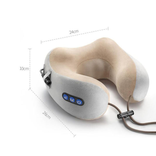 Jinserta Ergonomic USB Electric Neck Massager Pillow – Vibrating Cervical & Shoulder Support Free Delivery