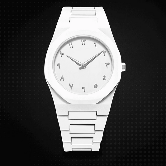 The White Aura Couple Set: Pure Elegance in Synchronized Motion