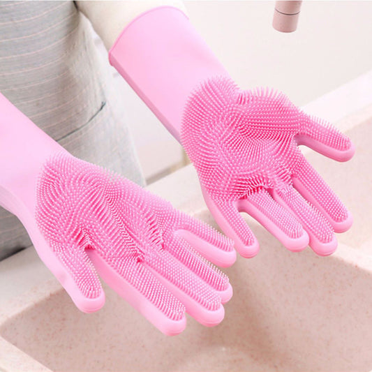 2pcs โ Silicone Washing Gloves