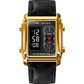Original SKMEI 1868 Men’s Luxury Sport Watch – Dual Digital-Analog Display with Gold Case & Black Leather Strap